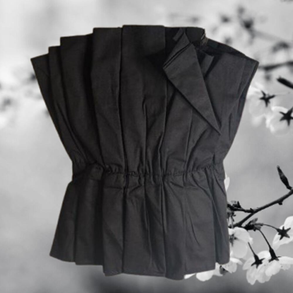 Do & Be small NWOT black strapless cotton woman's crop top.